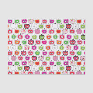 Cute retro apple pattern tissue paper