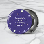 Cute Retro Arcade Game Kids Birthday  3 Cm Round Badge<br><div class="desc">Cute retro birthday invitation featuring pastel arcade video game illustrations paired with fun,  stylish typography on different colour backgrounds. You can find more matching items from this collection in my store.</div>
