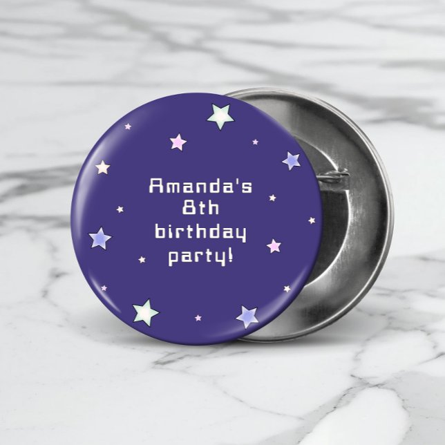 Cute Retro Arcade Game Kids Birthday  3 Cm Round Badge (Creator Uploaded)