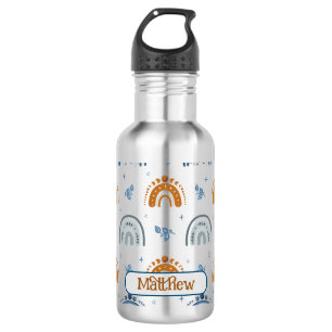 Cute Retro Boho Celestial Pattern Personalised 532 Ml Water Bottle
