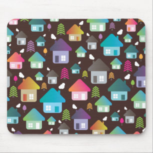 Cute retro brand new home pattern mousepad