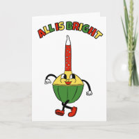 Cute Retro Bubble Light Cartoon Christmas