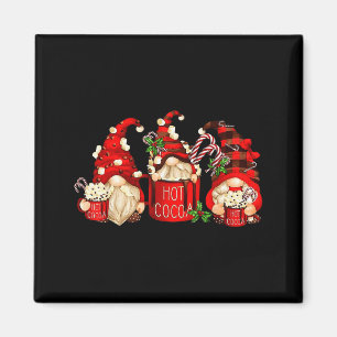 Cute Retro Chocolate Hot Cocoa Mug Funny Gnomes Ch Magnet