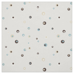 Cute retro colourful polka dots pattern fabric