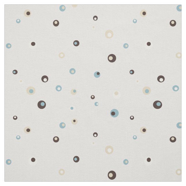 Cute retro colourful polka dots pattern fabric (Swatch)