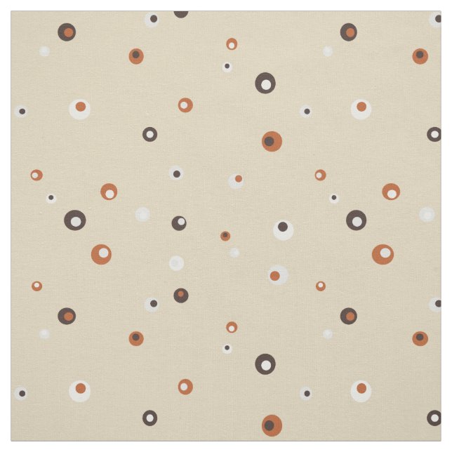 Cute retro colourful polka dots pattern fabric (Swatch)