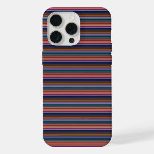 Cute retro colourful stripes iPhone 15 pro max case