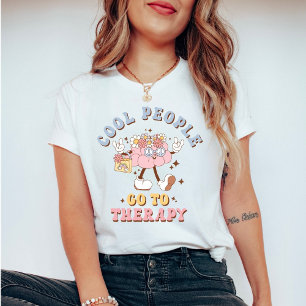 Cute Retro Cool People Go to Therapy T-Shirt
