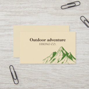 Cute Retro Cute Business Card outdoor adventure