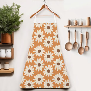 Cute Retro Daisy Floral Women's Apron