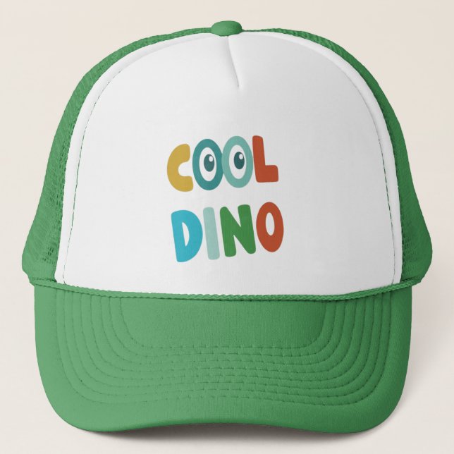 Cute Retro Dinosaur Baseball Cap for Toddlers and  (Front)