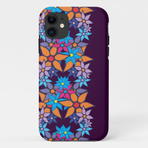 Cute Retro Floral Pattern #2 iPhone 11 Case