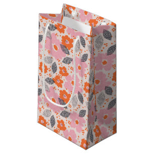 Cute Retro Floral Pattern Small Gift Bag