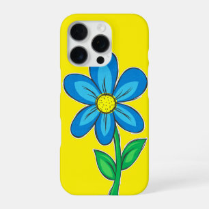 Cute Retro Flower Illustration Drawing iPhone 16 Pro Case