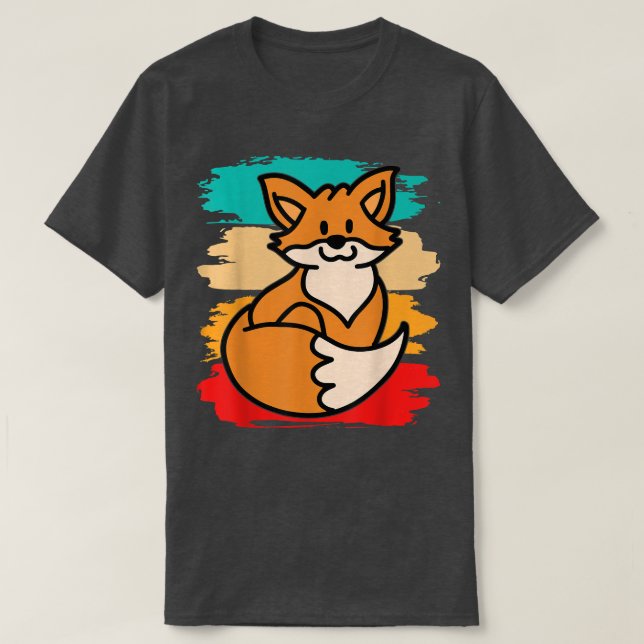 Cute Retro Fo Kids Fo  T-Shirt (Design Front)