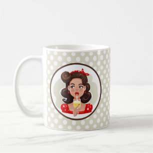 Cute Retro Girl Cocktail Mug