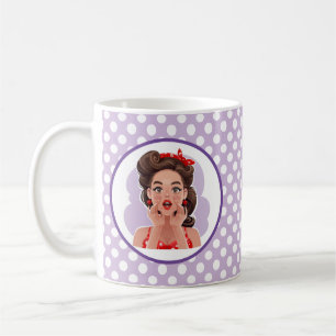 Cute Retro Girl Mug