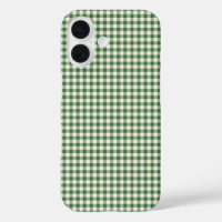 Cute Retro Green Gingham Plaid Pattern