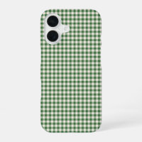 Cute Retro Green Gingham Plaid Pattern