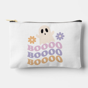 Cute Retro Halloween Ghost Boo Accessory Pouch