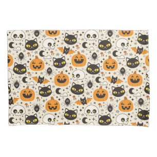 Cute Retro Halloween Pattern Pillowcase