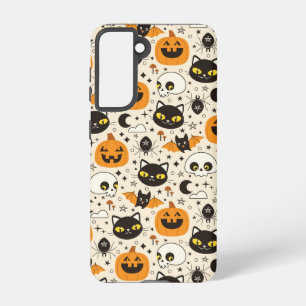 Cute Retro Halloween Pattern Samsung Galaxy Case