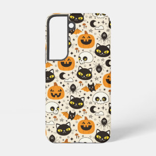 Cute Retro Halloween Pattern Samsung Galaxy Case