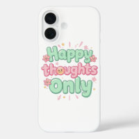 Cute Retro "Happy Thoughts Only"