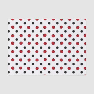 Cute retro ladybug pattern  tissue paper
