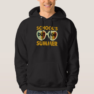 Cute Retro Last Day Of School Schools Out For Summ Hoodie