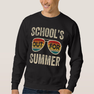 Cute Retro Last Day Of School Schools Out For Summ Sweatshirt