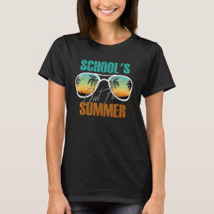Cute Retro Last Day Of School Schools Out For Summ T-Shirt