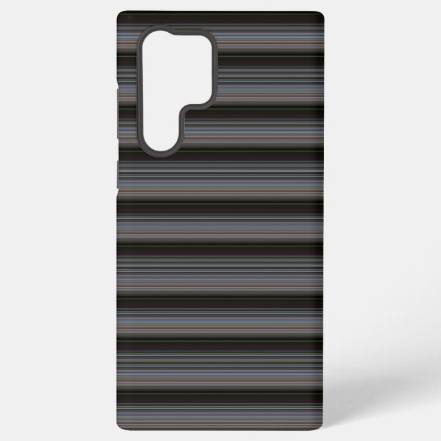 Cute retro modern stripes samsung galaxy s22 ultra case (Back)