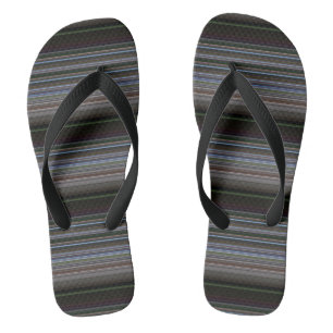 Cute retro modern stripes thongs