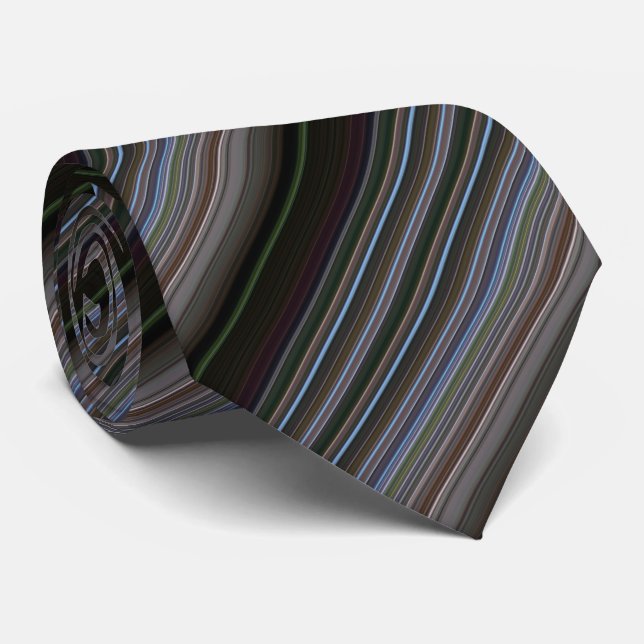 Cute retro modern stripes tie (Rolled)