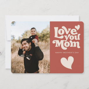 Cute Retro Mother's Day Holiday Card