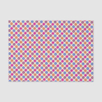 Cute Retro Penny Flower Pattern