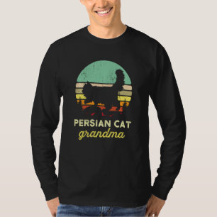 Cute Retro Persian Cat Grandma Pet Owner Vintage 7 T-Shirt