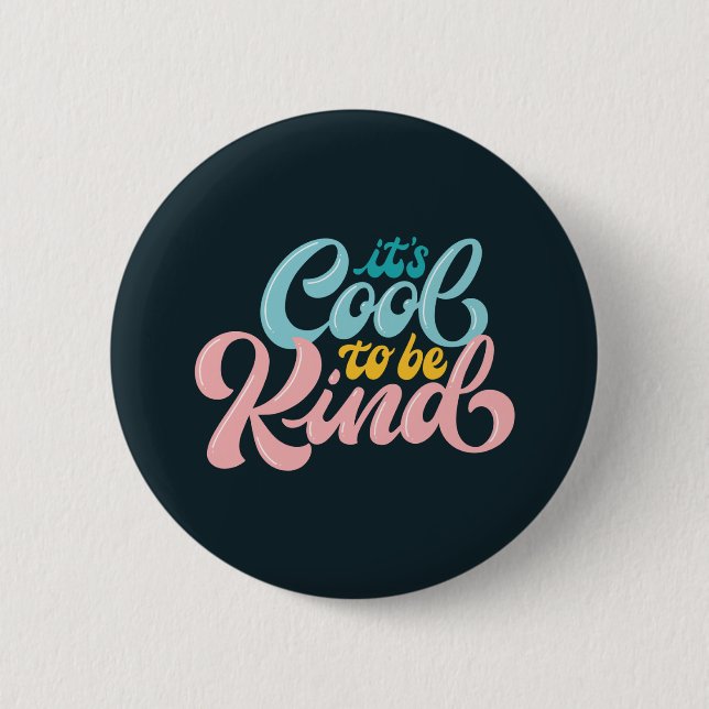 Cute Retro Pin Button (Front)