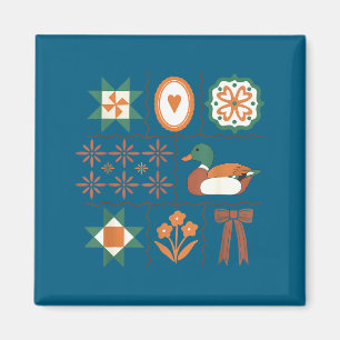 Cute Retro Preppy 90s Grandma Core Magnet