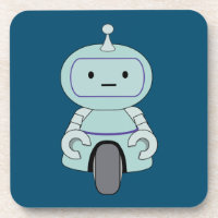 Cute Retro Robot Illustration