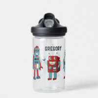 Cute Retro Robots Personalised Sci-Fi