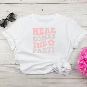 Cute Retro Script Bachelorette Party T-Shirt