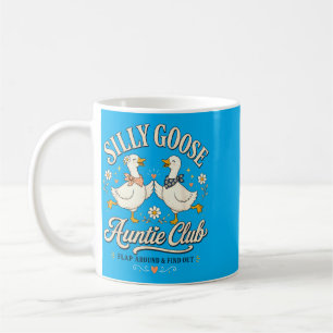 Cute Retro Silly Goose Auntie Club Funny Cool Aunt Coffee Mug