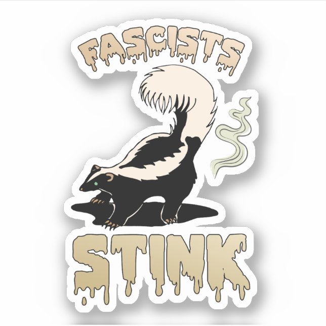 Cute Retro Skunk - Fascists Stink (Front)