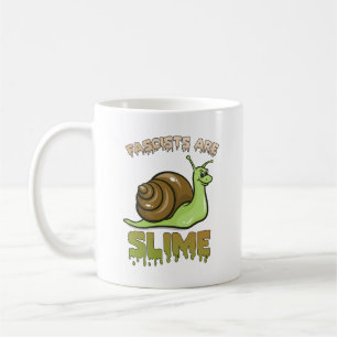 Cute Retro Snail - Fascists are Slime Coffee Mug