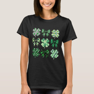 Cute Retro St Patricks Day Lucky Green Shamrock Co T-Shirt