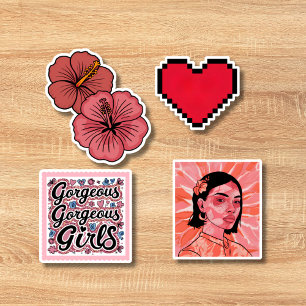 Cute Retro sticker pack