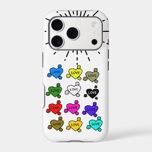 Cute Retro Stylish Hearts Pattern Newest Case- 