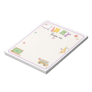 Cute Retro Teacher Notepad